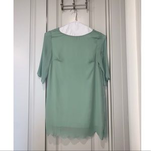 Mint long sleeve dress